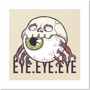 Eye Skull Spider Bug Posters and Art